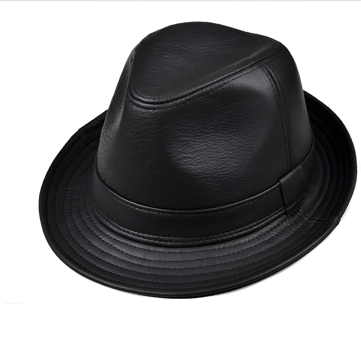 Men's Genuine Leather Trilby Hat – view 9