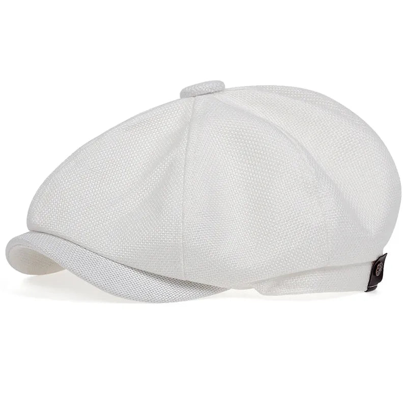 Men's Vintage Cotton Newsboy Cap – view 8