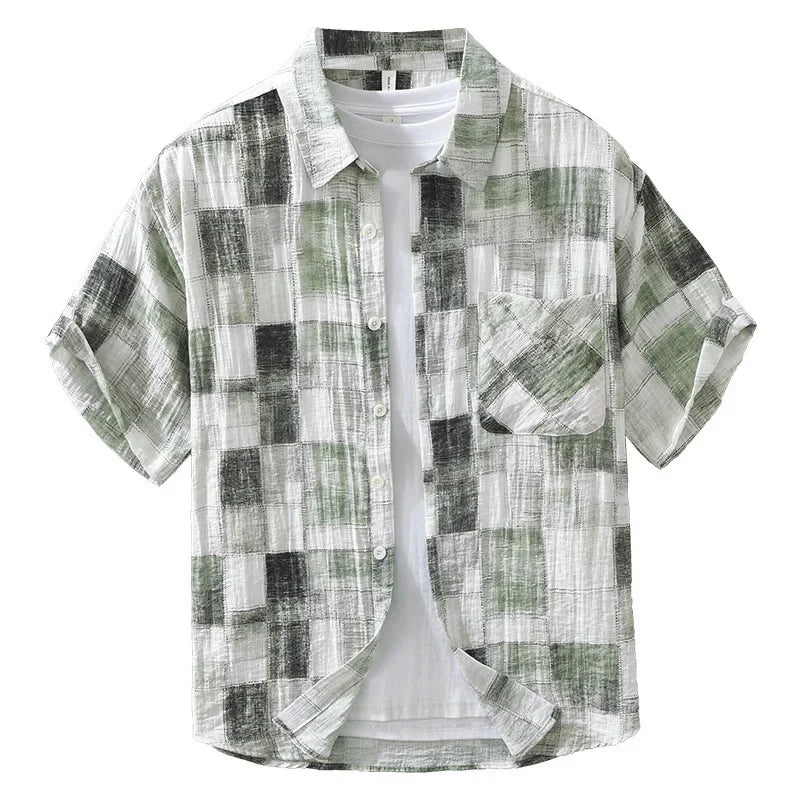 Basiléa Men's Short Sleeve Cotton Shirt – view 6