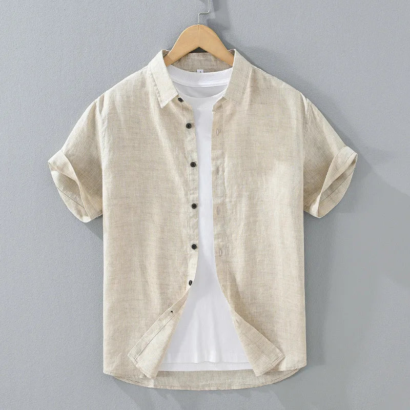 Kawi Men's Short Sleeve Linen Shirt – view 6