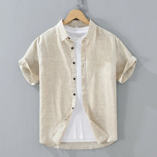 Kawi Men's Short Sleeve Linen Shirt – view 6