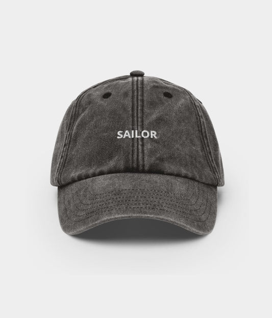 Sailor Men's Embroidered Washed Cotton Baseball Cap – view 1