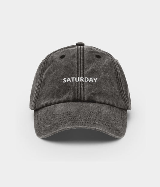 Saturday Men's Embroidered Washed Cotton Baseball Cap – view 1