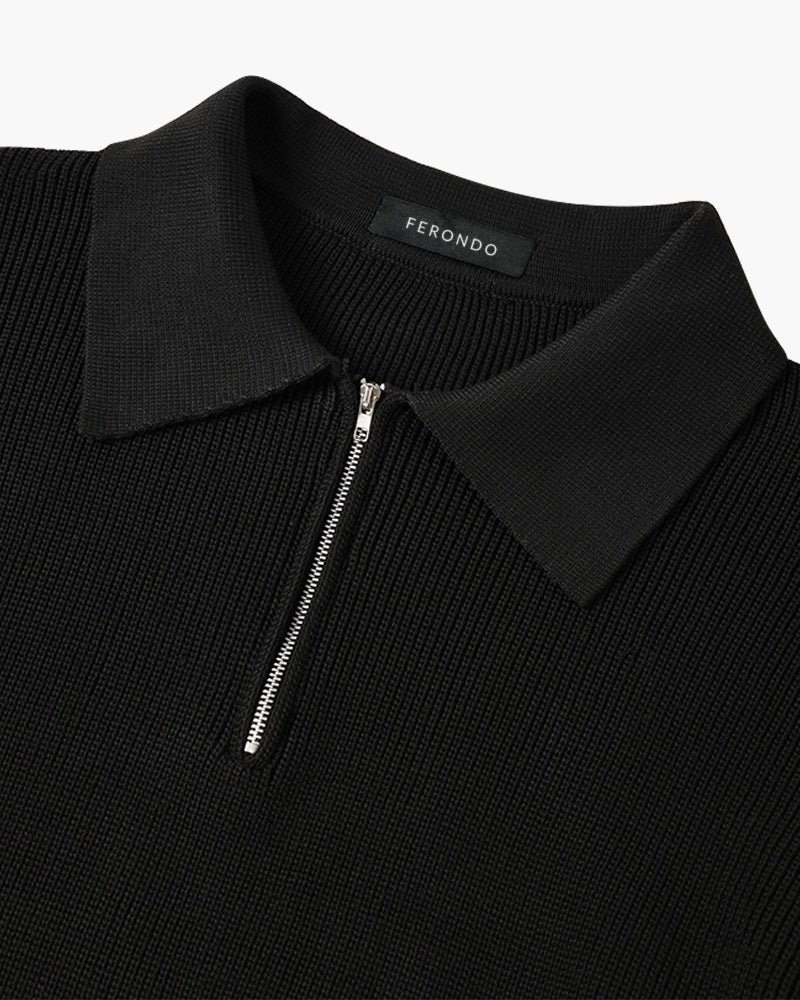 Men's Cotton Half-Zip Collared Jumper – view 13