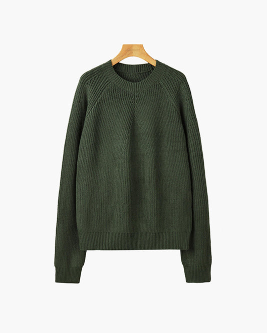 Gisung Men's Cotton Ribbed Mock Neck Jumper – view 2