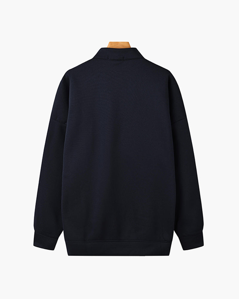 Men's Vintage-Style Quarter Zip Jumper – view 3