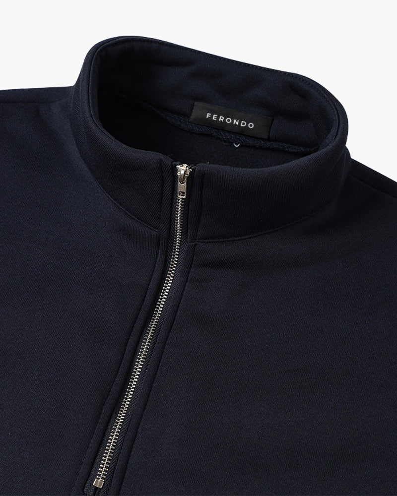 Men's Vintage-Style Quarter Zip Jumper – view 5