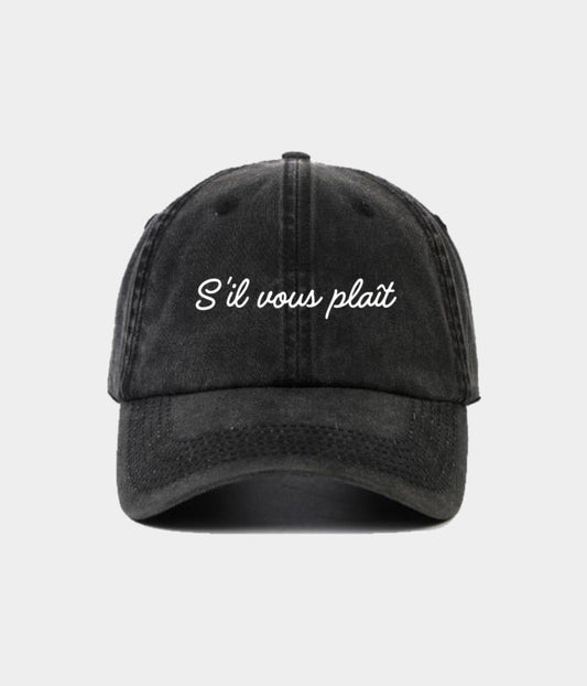 SVP Script Men's Embroidered Washed Cotton Baseball Cap – view 1