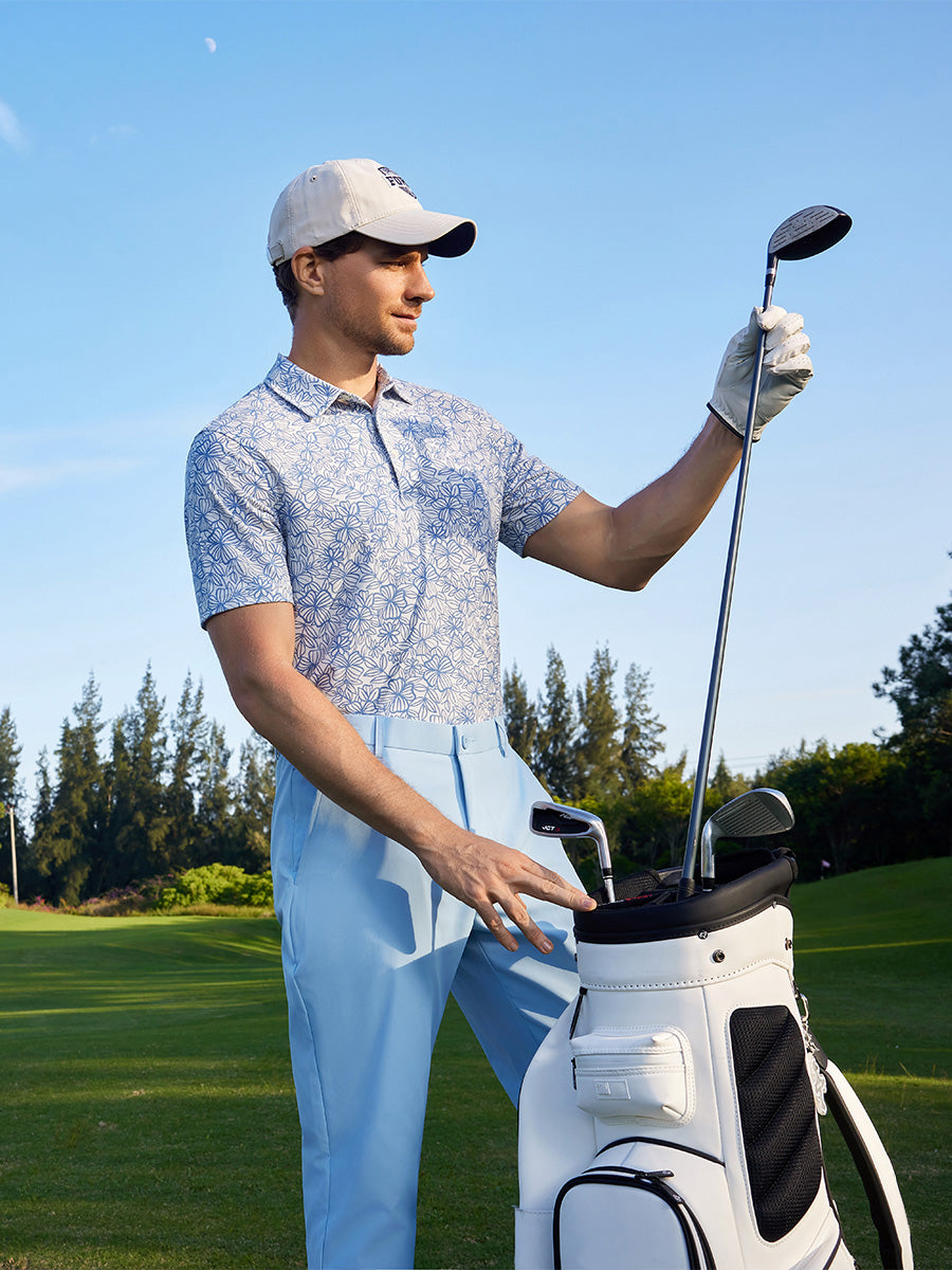 Men's Heather Print Golf Polo Shirt – view 8