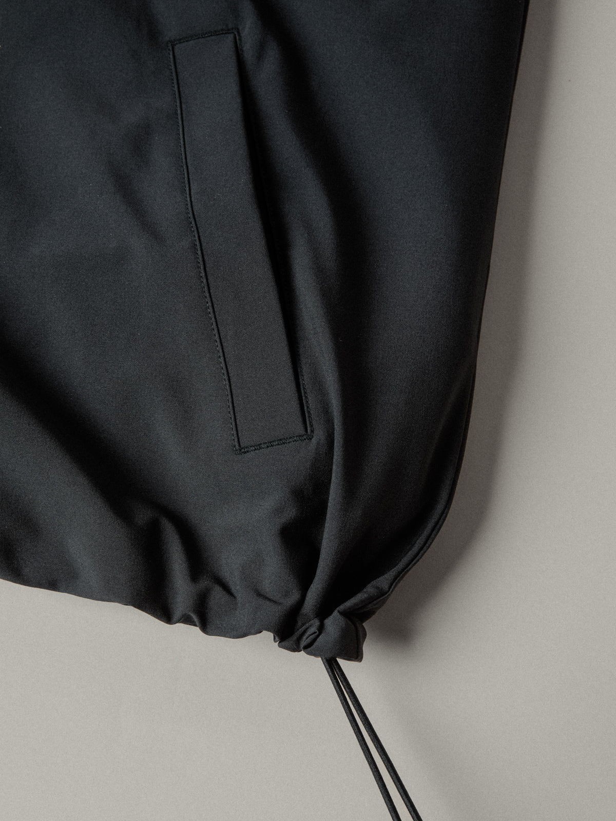 Men's Short Sleeve Golf Quarter Zip in Black – view 4