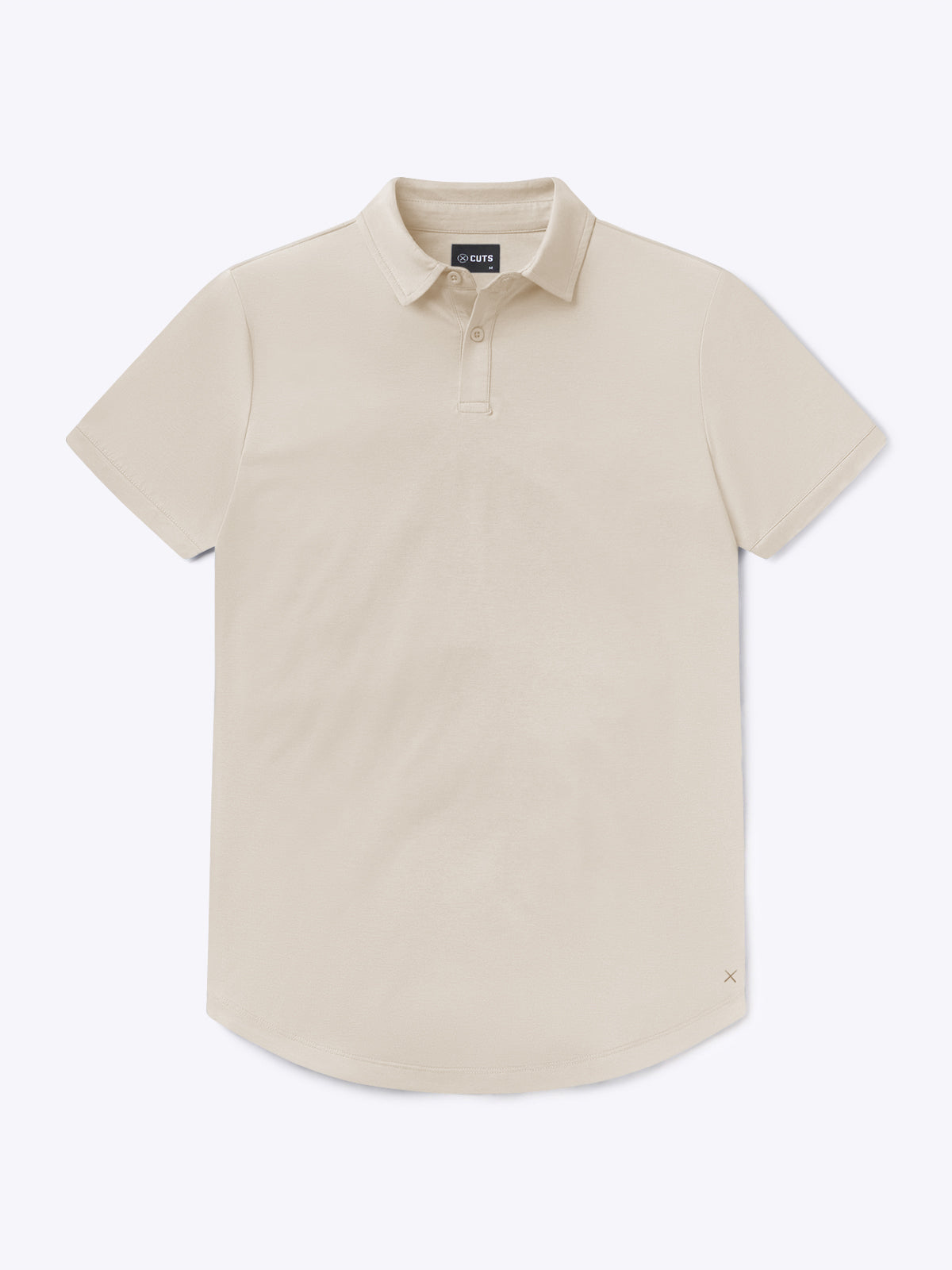 Men's Two-Button Stretch Polo Shirt in Clay – view 1