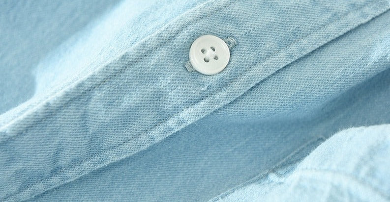 Men's Washed Cotton Long Sleeve Shirt – view 8