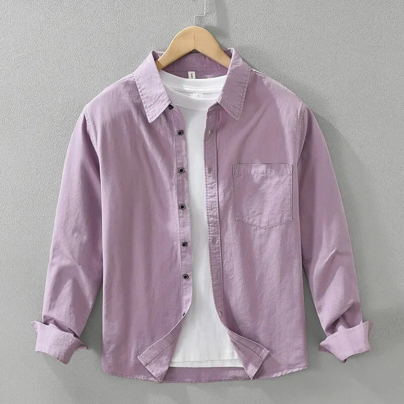 Bari Men's Long Sleeve Cotton Shirt – view 8