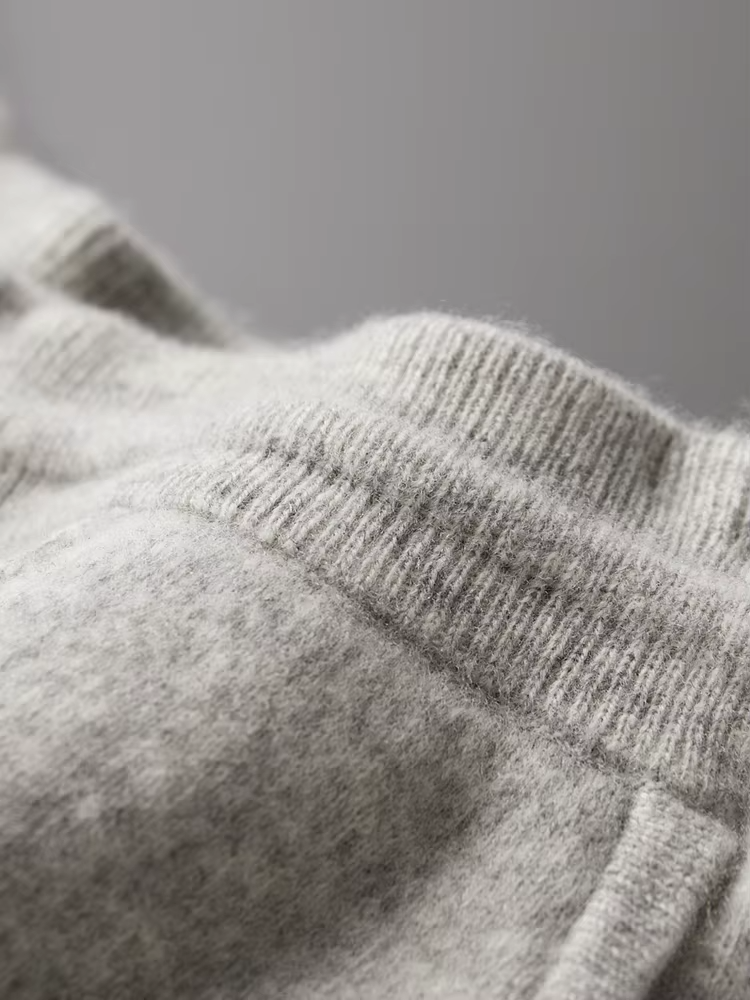 Merino Wool Centre-Seam Leisure Trousers by SATRI & CO. – view 5