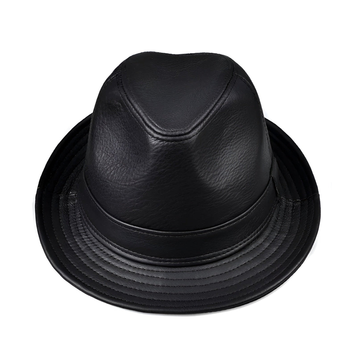 Men's Genuine Leather Trilby Hat – view 8
