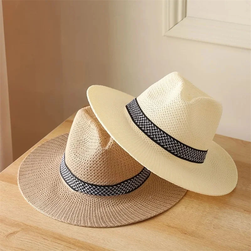 Men's Foldable Straw Panama Hat – Airy Weave, 7 cm Brim, Packable for Travel, Adjustable 56–60 cm – view 4