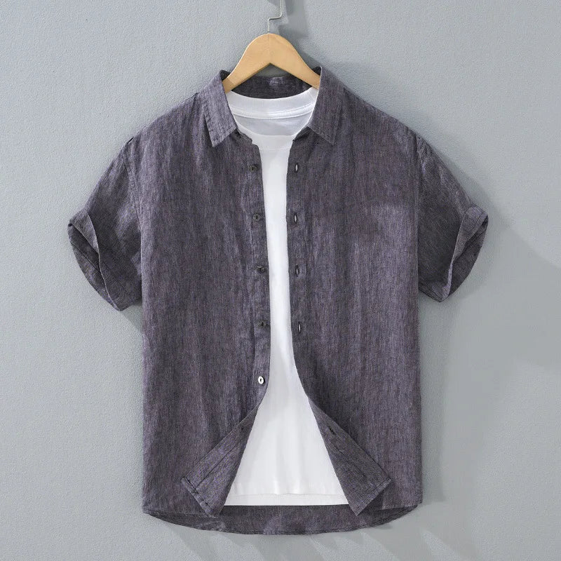 Kawi Men's Short Sleeve Linen Shirt – view 2