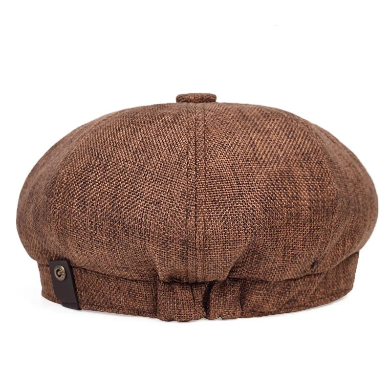 Men's Vintage Cotton Newsboy Cap – view 6