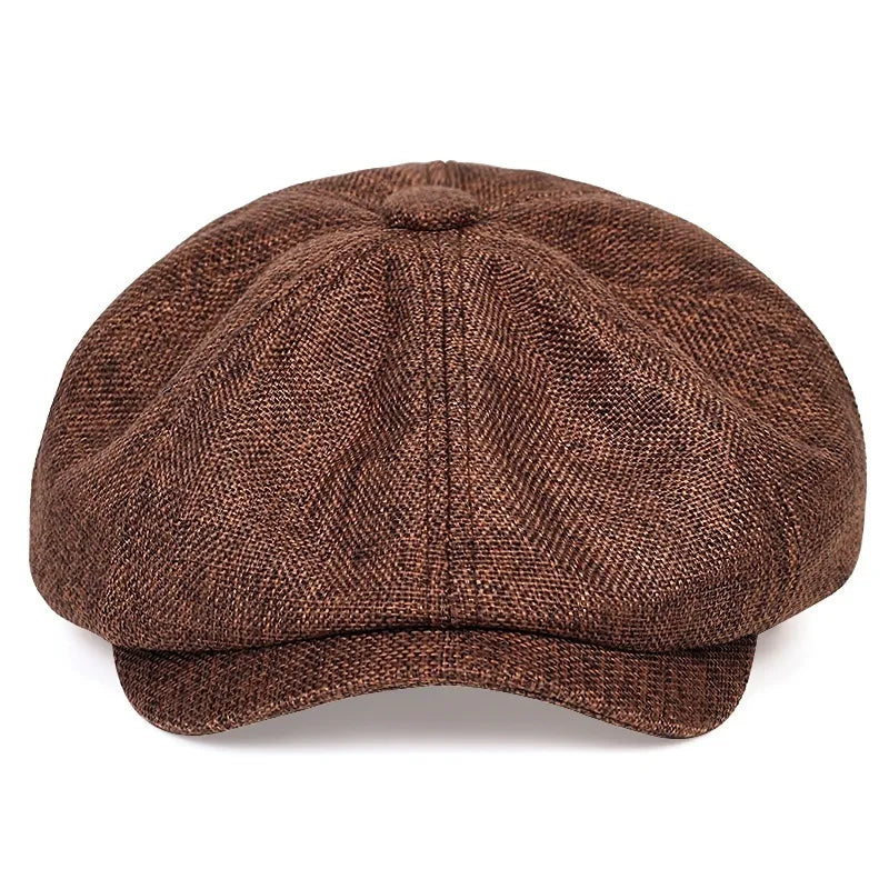 Men's Vintage Cotton Newsboy Cap – view 5