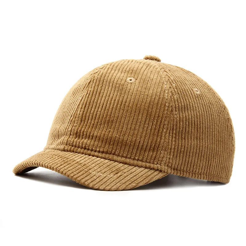 Seul Men's Corduroy Short Brim Baseball Cap – view 3