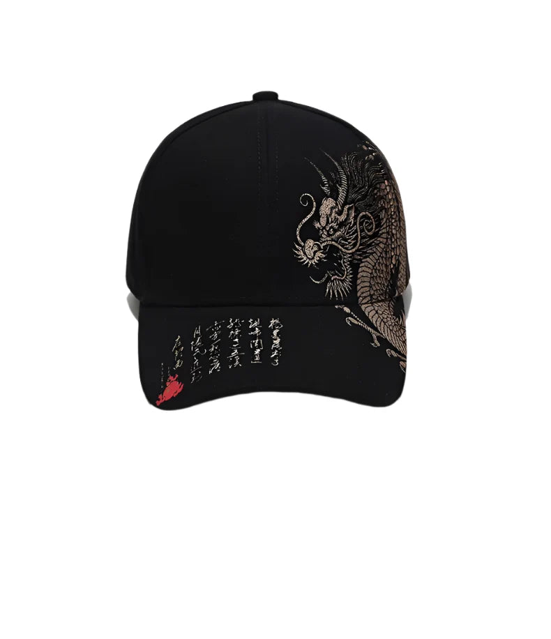 Chinese Dragon Men's Printed Cotton Baseball Cap – view 6