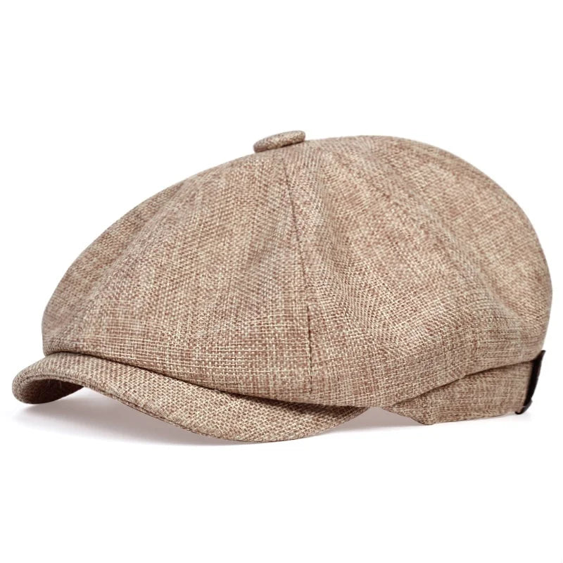 Men's Vintage Cotton Newsboy Cap – view 12