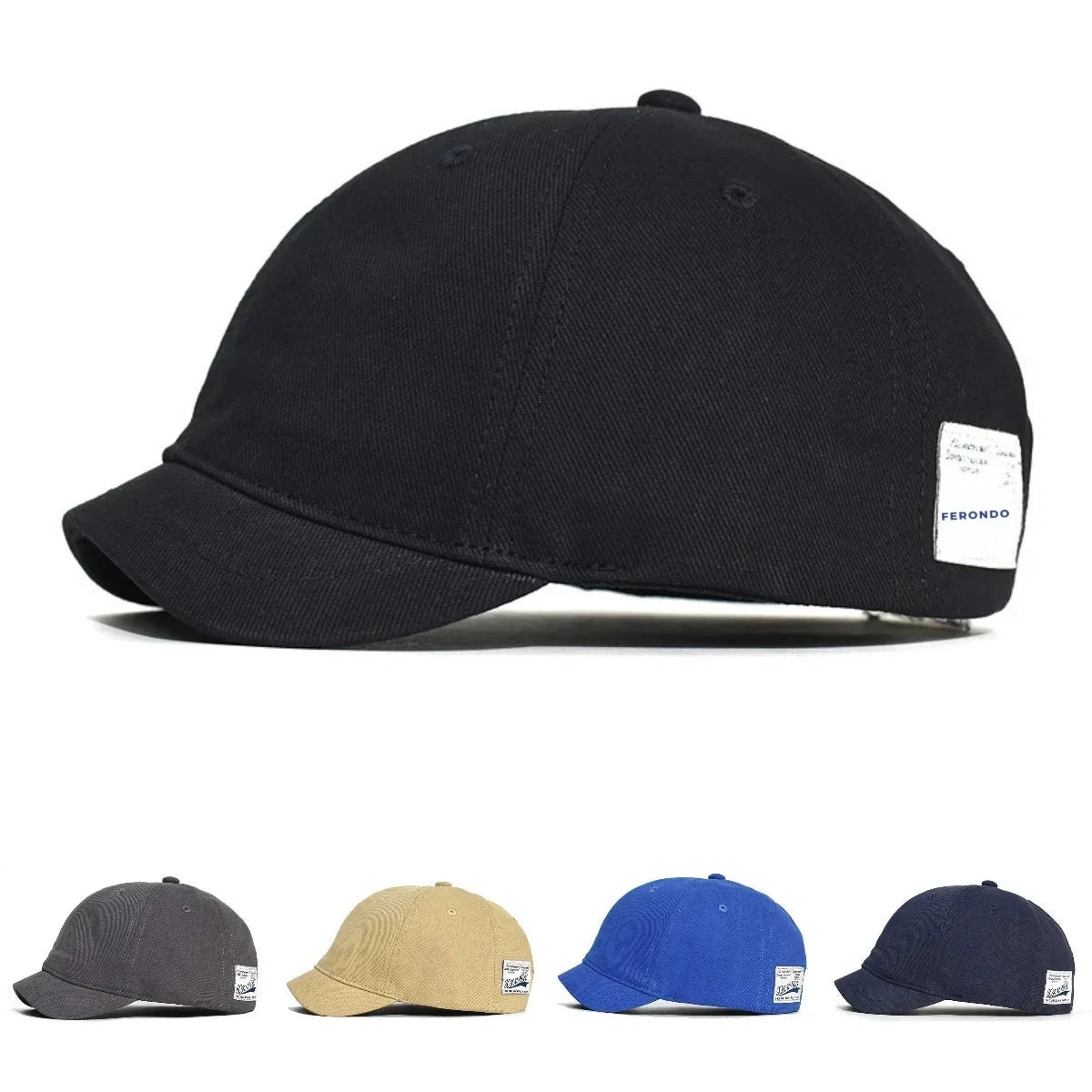 Mistral Men's Short Brim Cotton Baseball Cap – view 2