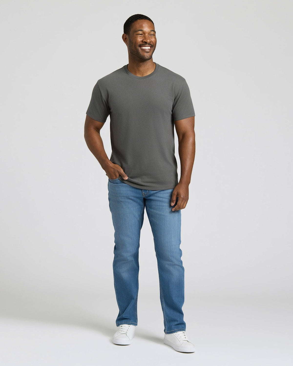 Men's Short-Length Crew Neck T-Shirt 3-Pack – view 6