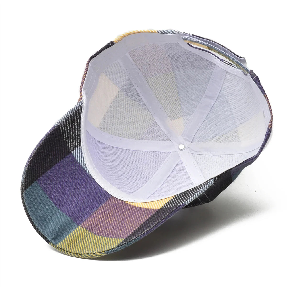 Simmonds Men's Plaid Cotton Baseball Cap – view 5