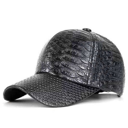 Men's Snake Skin Vegan Leather Baseball Cap – view 1