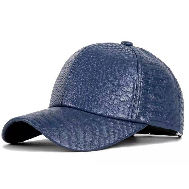 Men's Snake Skin Vegan Leather Baseball Cap – view 3