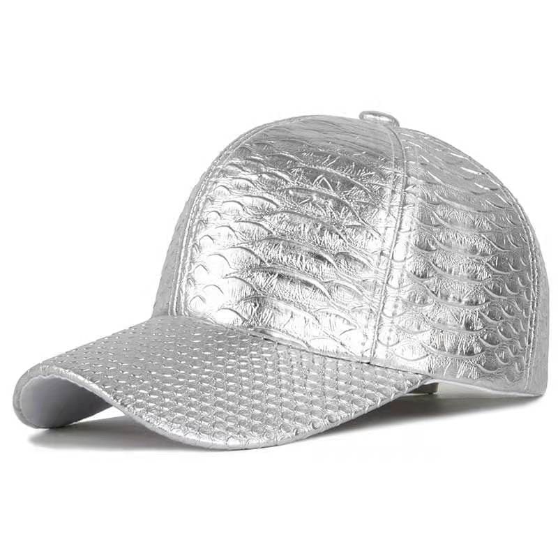 Men's Snake Skin Vegan Leather Baseball Cap – view 5
