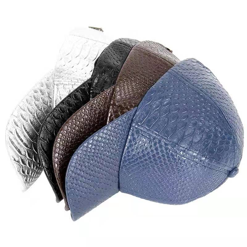 Men's Snake Skin Vegan Leather Baseball Cap – view 8