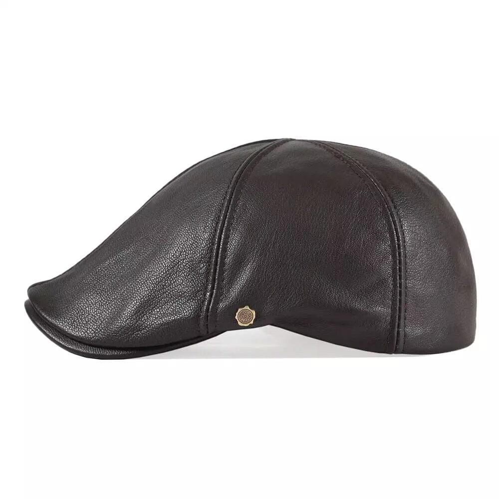 Springville Men's Genuine Leather Flat Cap – view 6