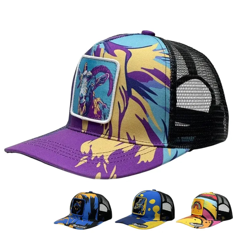 Supernatural Abstract Men's Cotton Trucker Baseball Cap – view 2