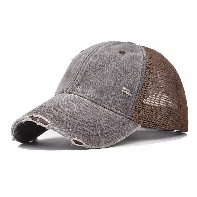 Sussex Men's Washed Cotton Trucker Baseball Cap – view 4