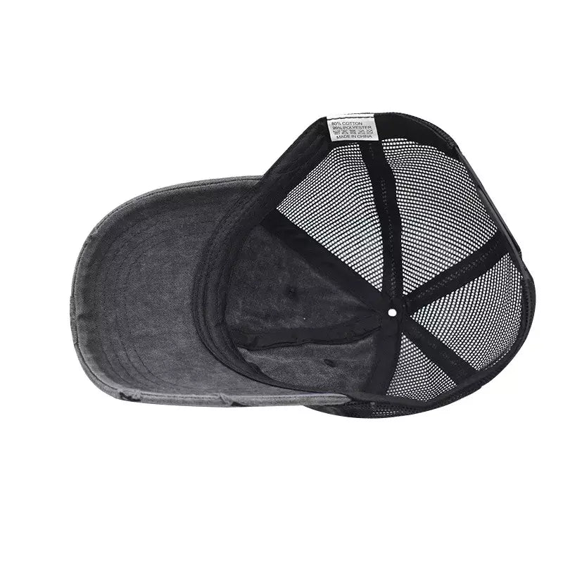 Sussex Men's Washed Cotton Trucker Baseball Cap – view 14