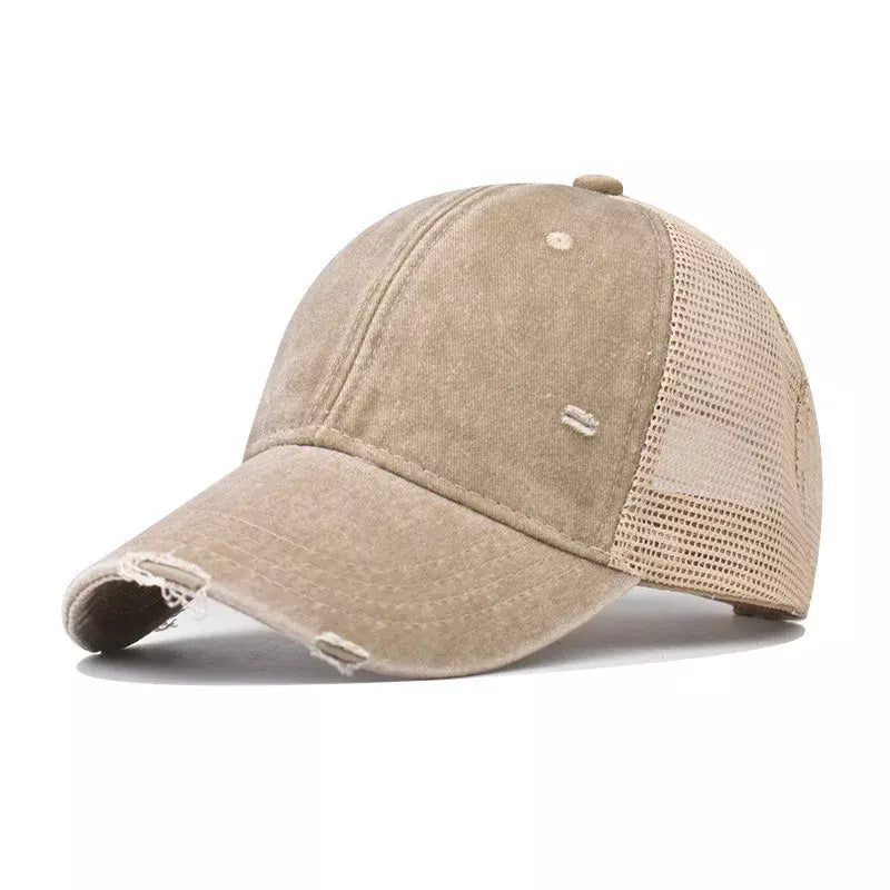 Sussex Men's Washed Cotton Trucker Baseball Cap – view 3