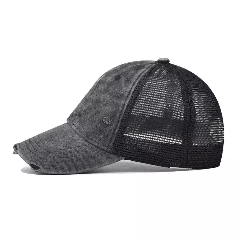 Sussex Men's Washed Cotton Trucker Baseball Cap – view 11