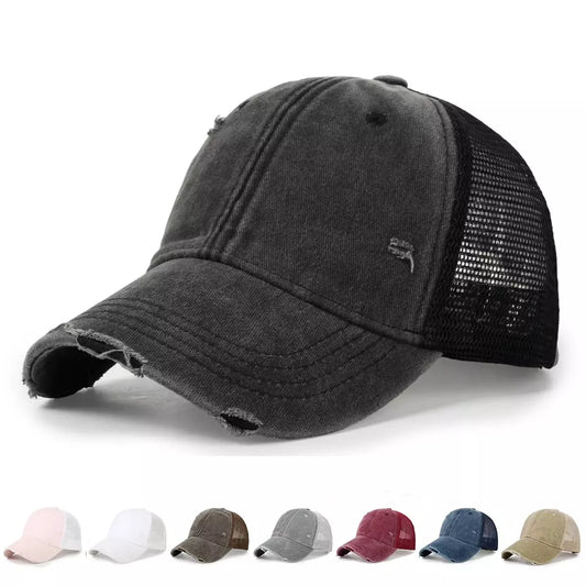 Sussex Men's Washed Cotton Trucker Baseball Cap – view 2