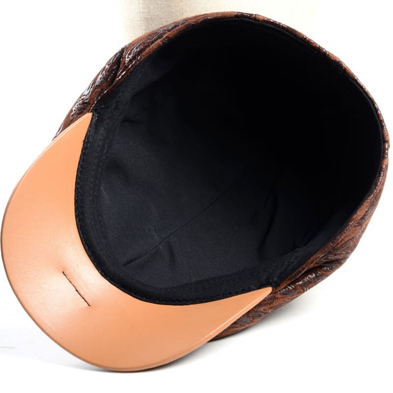 Sutton Men's Genuine Leather Flat Cap – view 10