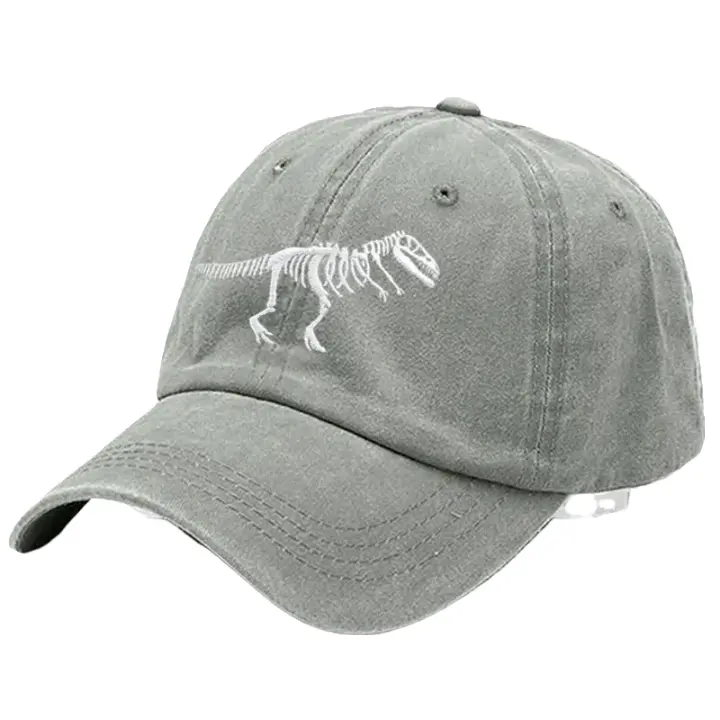 T-Rex Men's Dinosaur Skeleton Cotton Baseball Cap – view 6