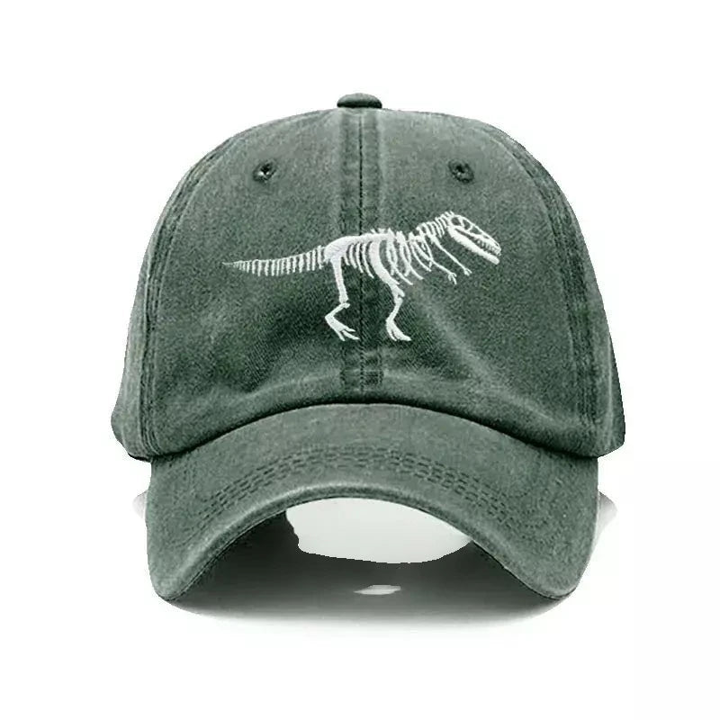 T-Rex Men's Dinosaur Skeleton Cotton Baseball Cap – view 8