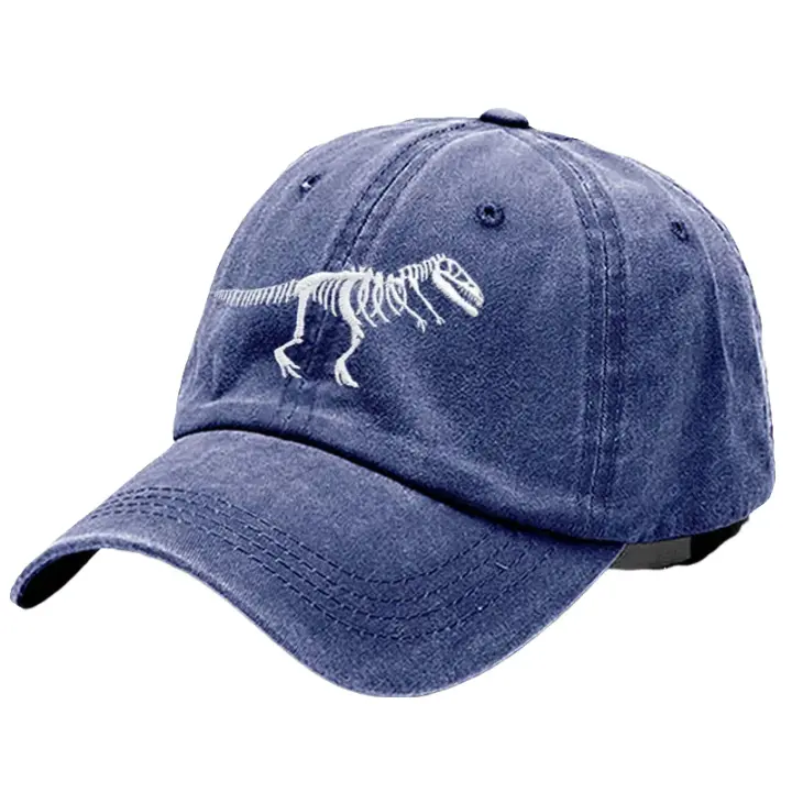 T-Rex Men's Dinosaur Skeleton Cotton Baseball Cap – view 4