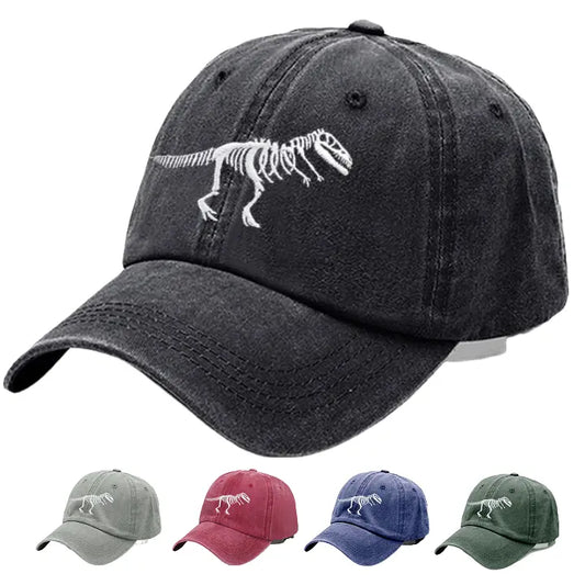 T-Rex Men's Dinosaur Skeleton Cotton Baseball Cap – view 2