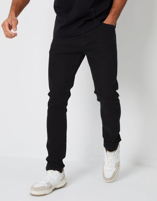 Skinny Fit Jeans in Black by SATRI & CO. – product view 2