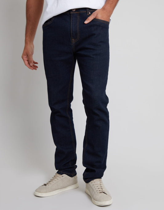The Everyday Slim Fit Jeans in Rinse Wash by SATRI & CO. – product view 2