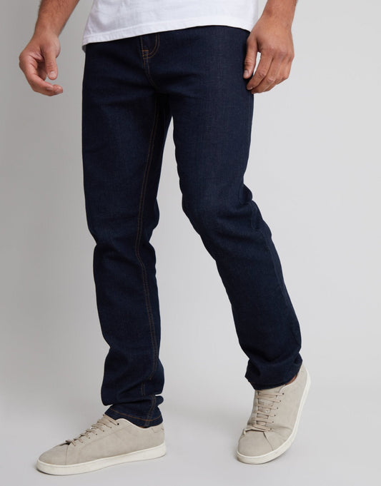 The Everyday Slim Fit Jeans in Rinse Wash by SATRI & CO. – product view 1