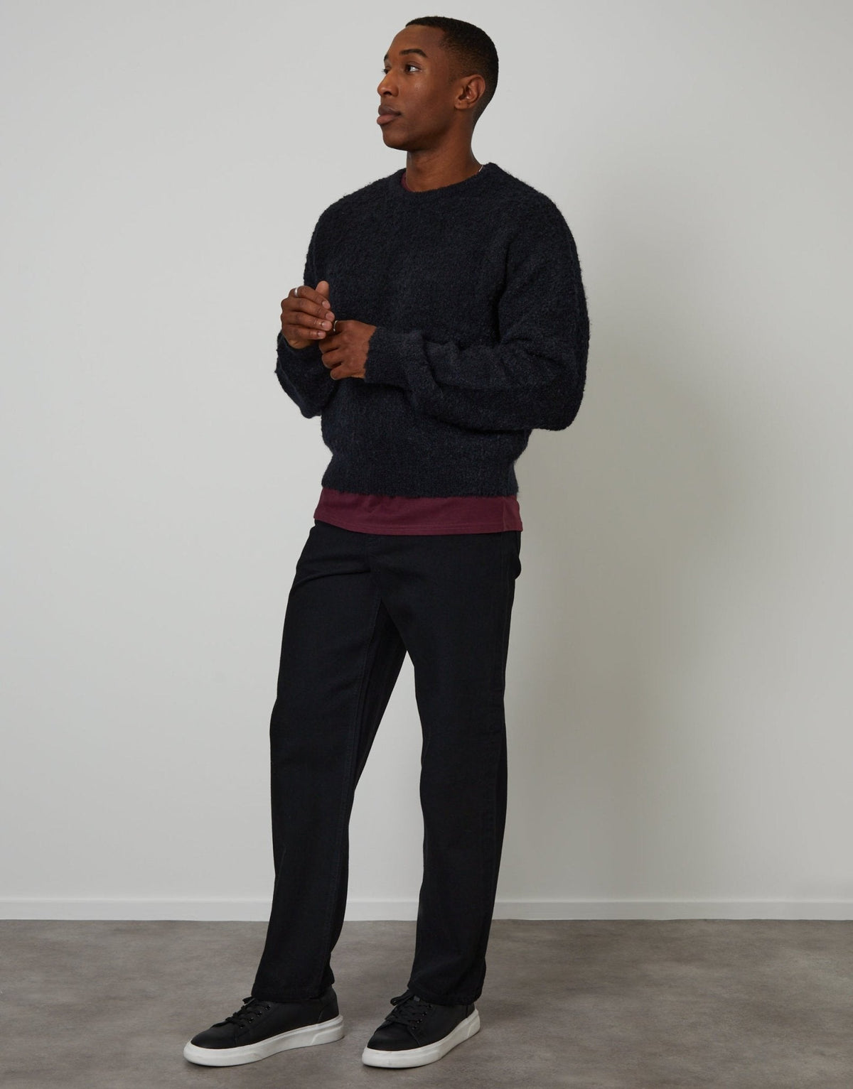 Loose Fit Jeans in Black by SATRI & CO. – product view 1