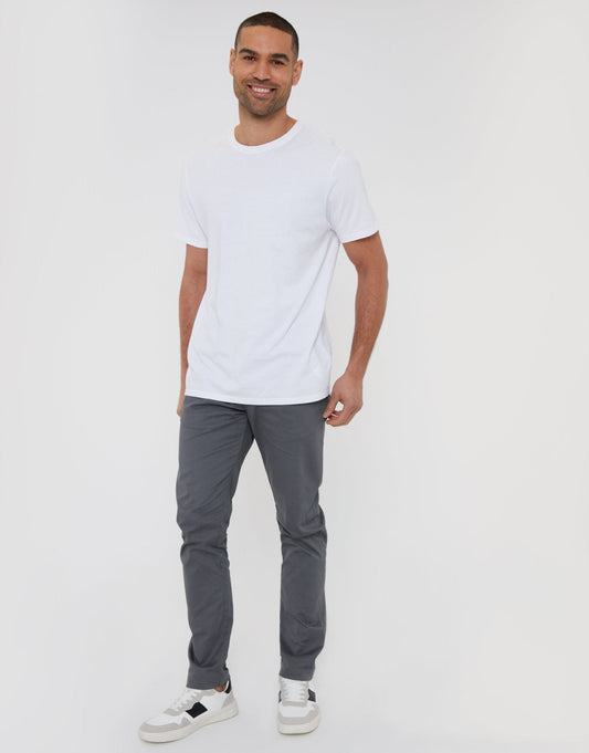Men's Dress-Up or Dress-Down Chino Trousers in Slate Grey – view 1